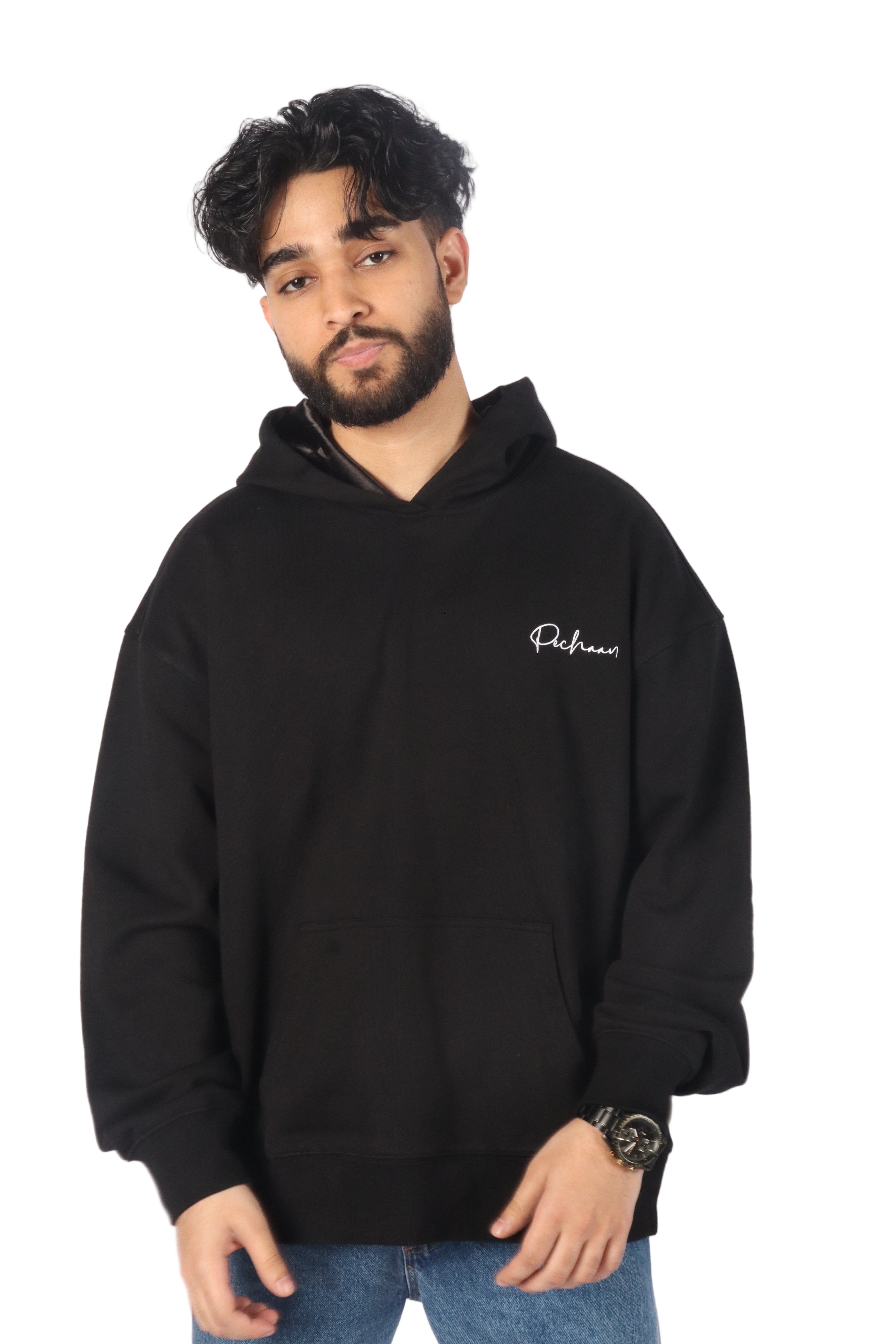 Season Hoodie - Black (SATIN LINED) - PREORDER